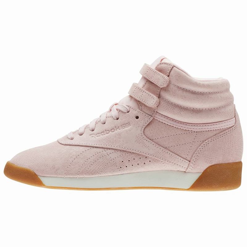 Reebok Freestyle Hi Tenisky Damske - Ruzove IV2614YO